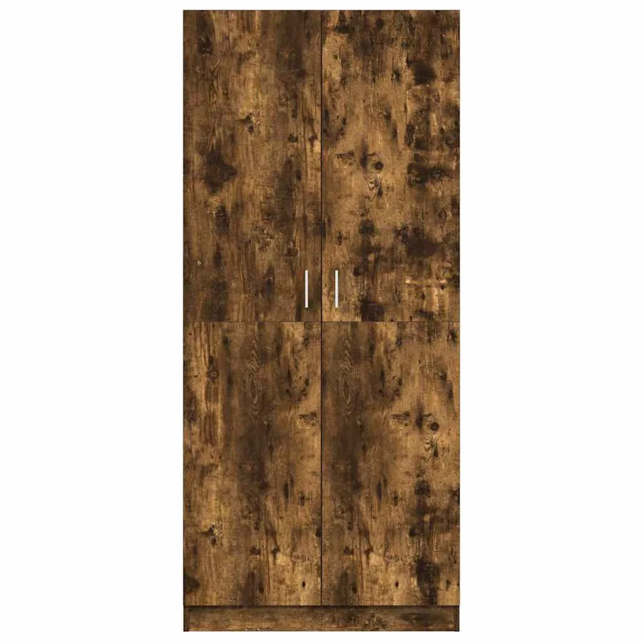 Garde-robe Chêne fumé 80x52x180 cm Bois d'ingénierie - 5