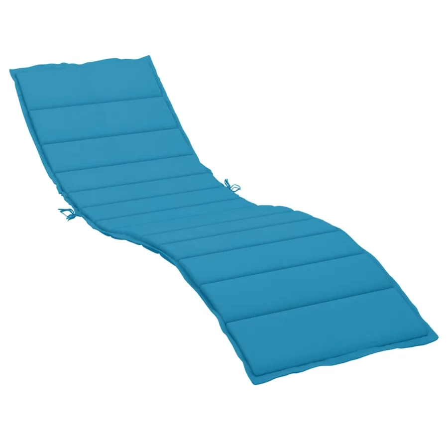 Coussin de chaise longue bleu 200x70x3 cm tissu oxford - 2