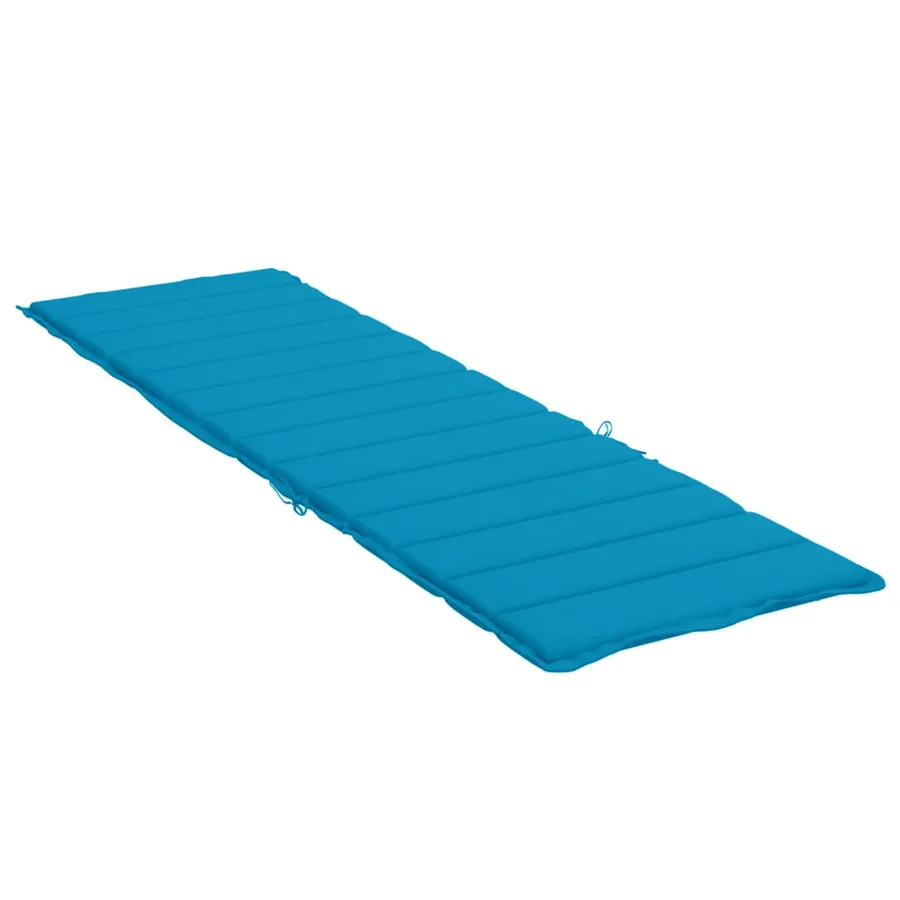 Coussin de chaise longue bleu 200x70x3 cm tissu oxford - 4