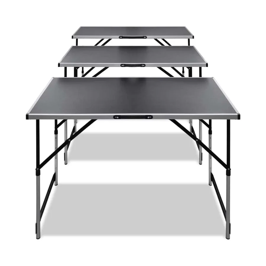 Table à coller 3 pcs pliable Hauteur réglable - 2