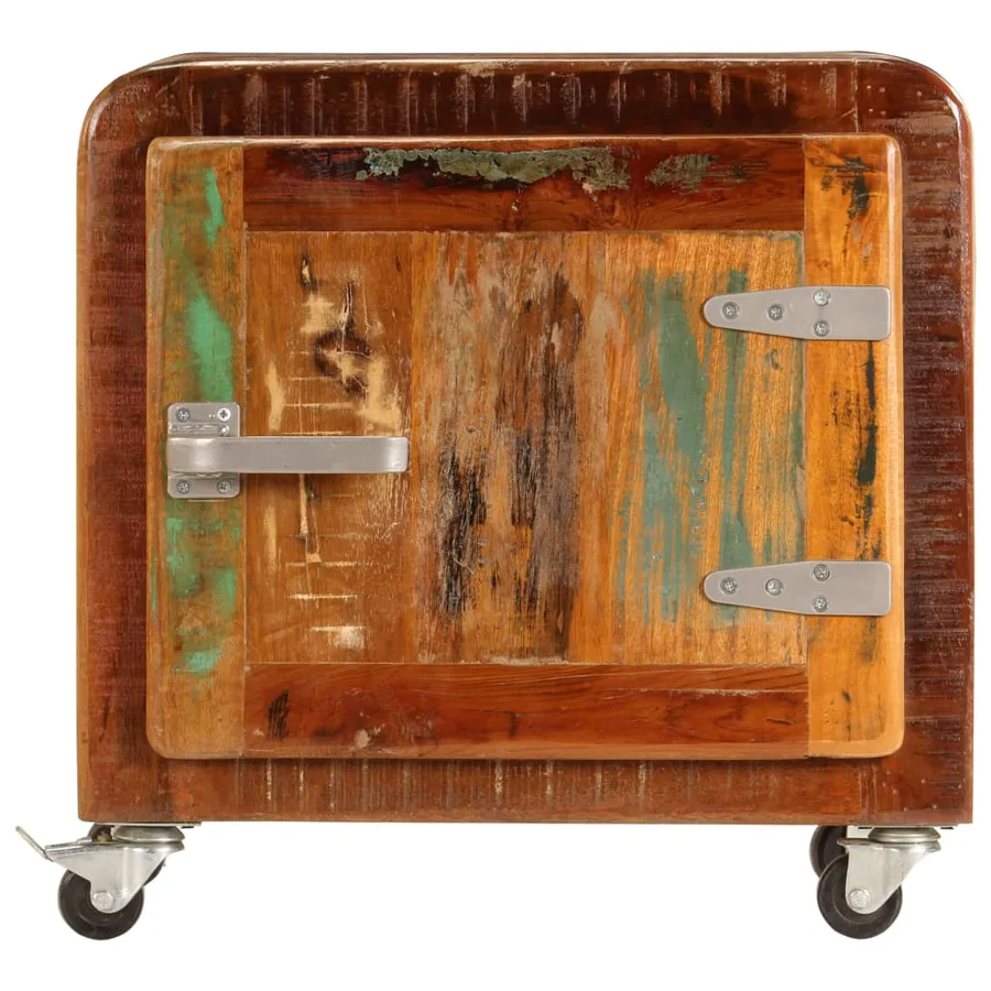 Table de chevet 50 x 30 x 50 cm Bois de récupération massif - 2