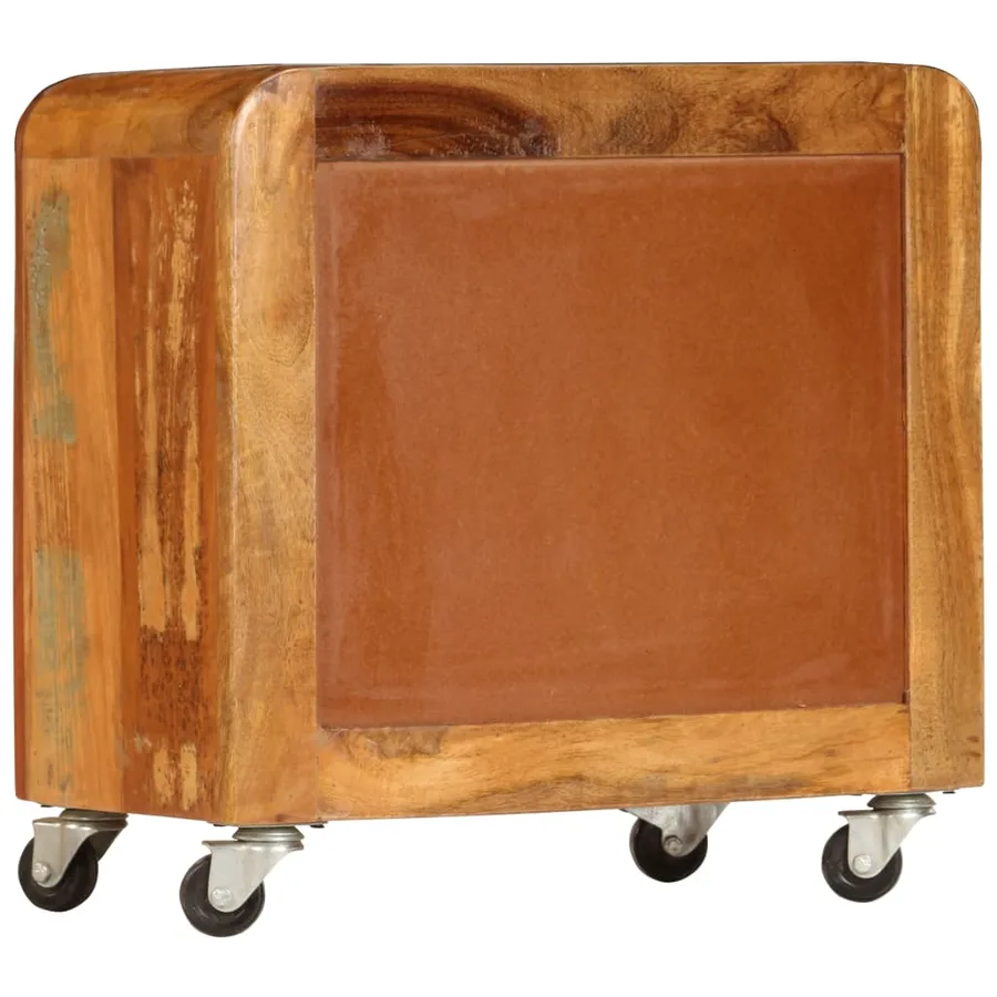Table de chevet 50 x 30 x 50 cm Bois de récupération massif - 3