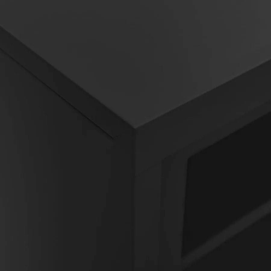 Armoire à portes coulissantes Anthracite 90x40x90 cm Acier - 6
