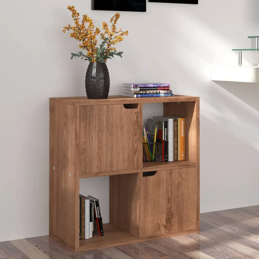 Bibliothèque Chêne marron 60x27,5x59,5 cm Bois d’ingénierie - 3