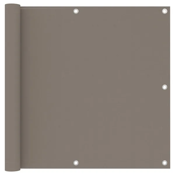 Écran de balcon Taupe 90x400 cm Tissu Oxford
