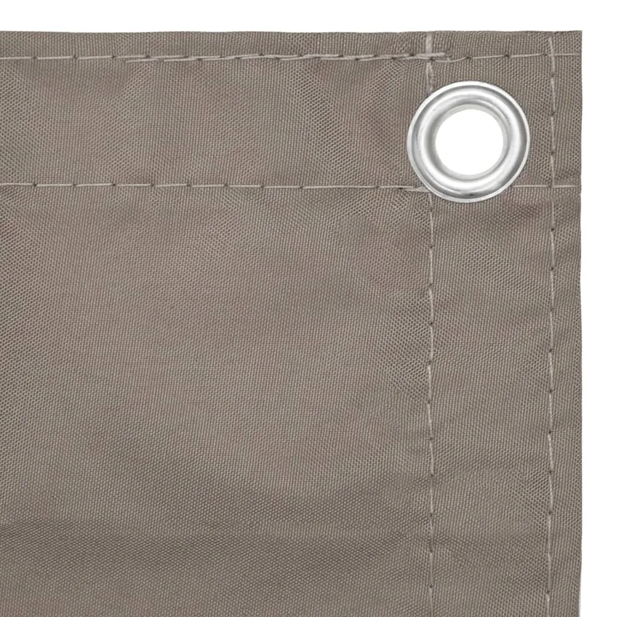 Écran de balcon Taupe 90x400 cm Tissu Oxford - 3