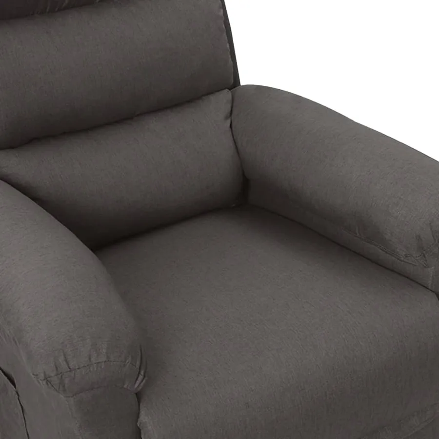 Fauteuil électrique de massage Gris foncé Tissu - 6