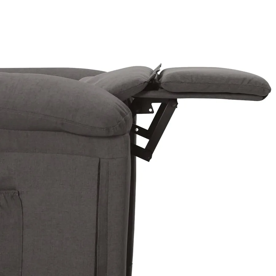 Fauteuil électrique de massage Gris foncé Tissu - 7