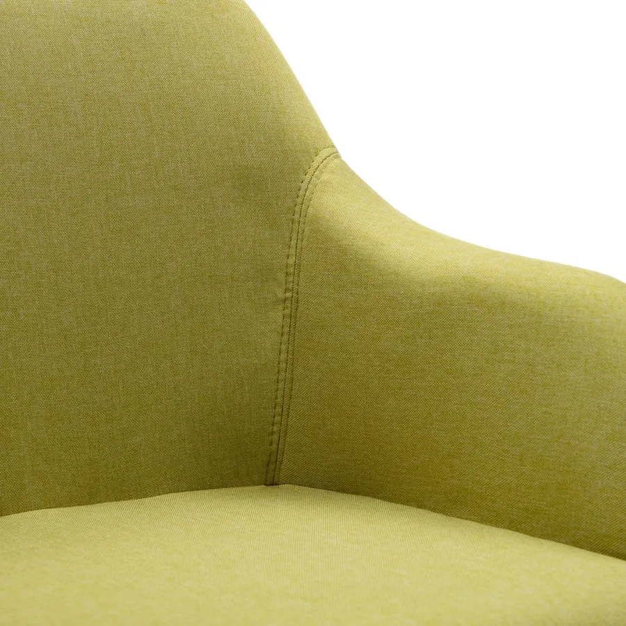 Chaises pivotantes à manger lot de 2 vert tissu - 8