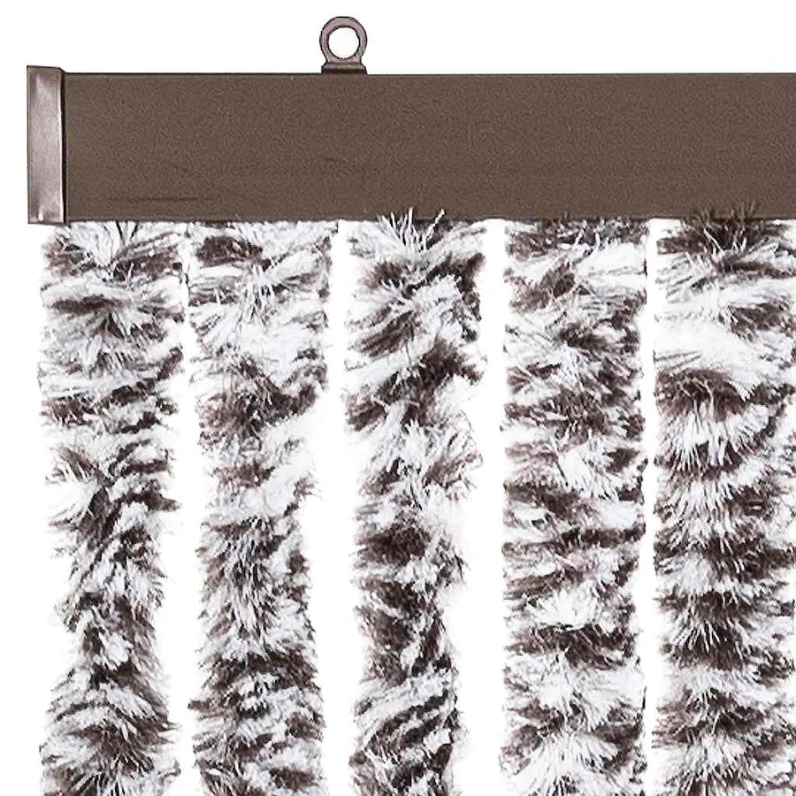 Moustiquaire Marron et beige 56x200 cm Chenille - 4