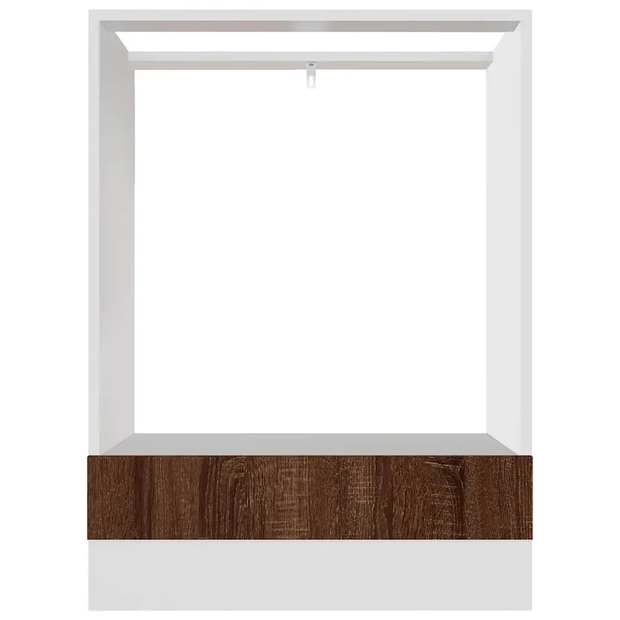 Meuble de four "Riga" Chêne brun 60 x 46 x 81,5 cm Bois d'ingénierie - 5