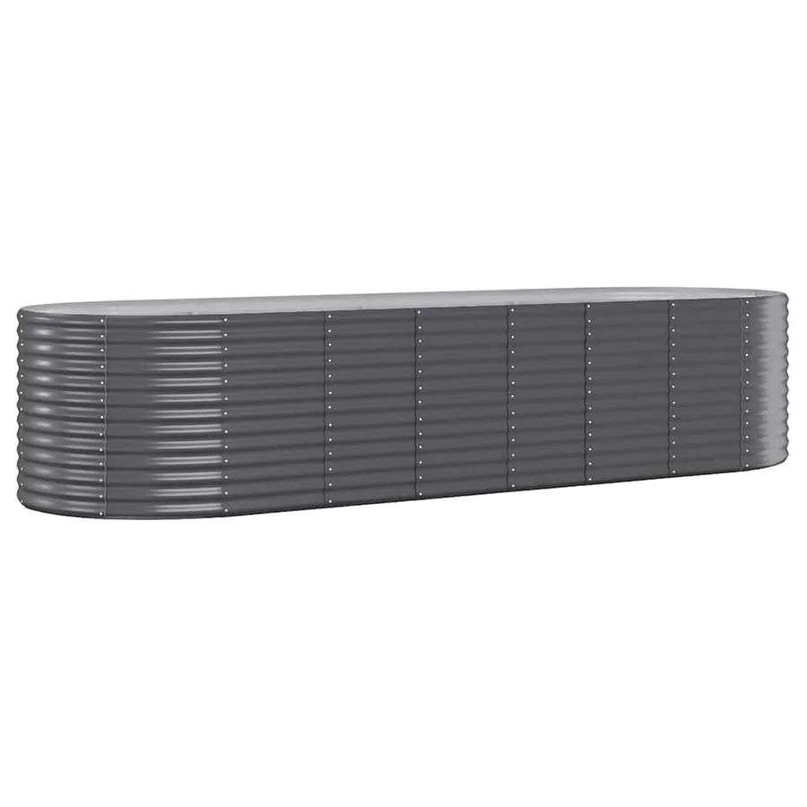 Lit surélevé de jardin Acier galvanisé Anthracite - 2