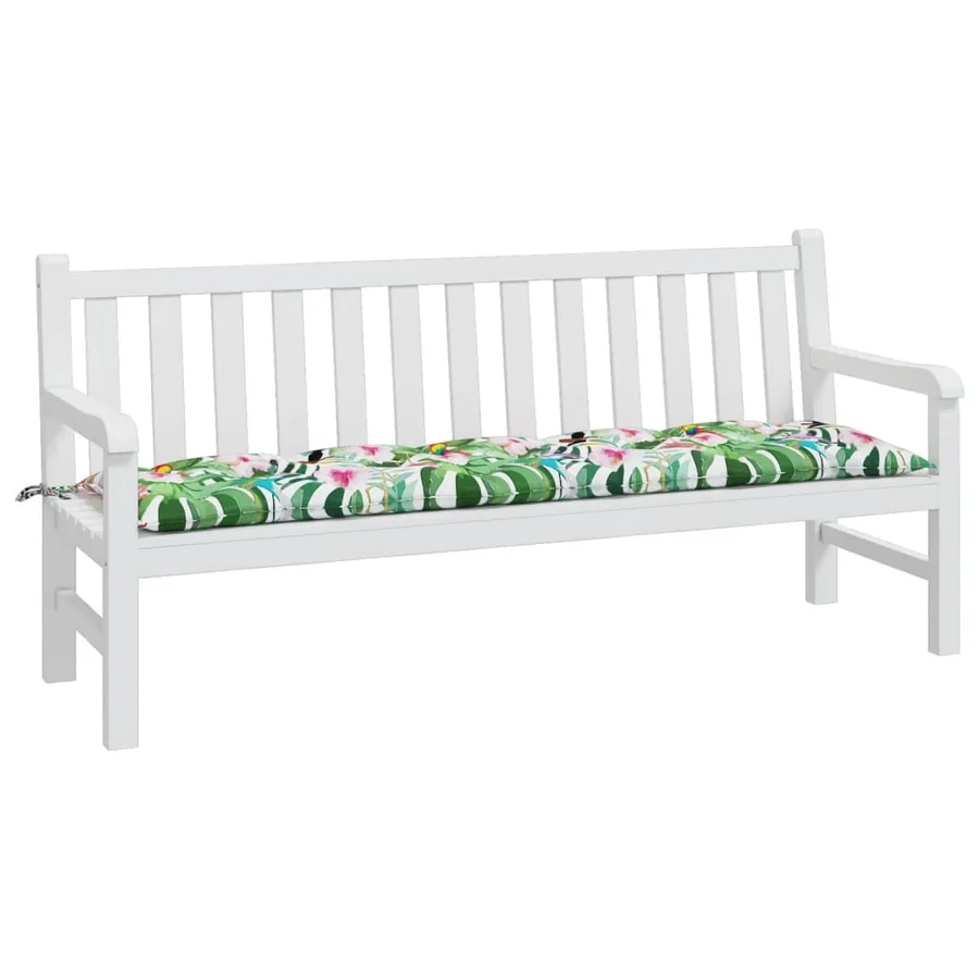 Coussin de banc de jardin multicolore 180x50x7 cm tissu oxford - 3