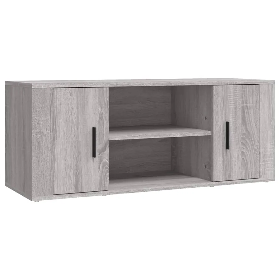 Meuble TV Sonoma gris 100x35x40 cm Bois d'ingénierie - 2