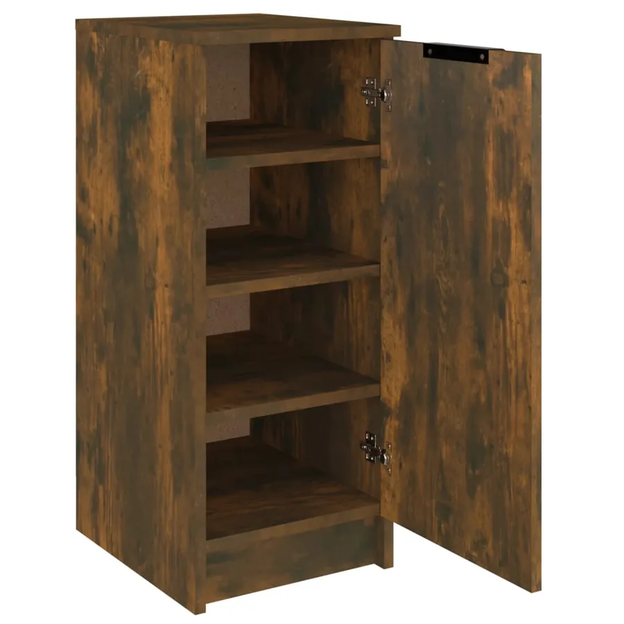 Armoire à chaussures Chêne fumé 30x35x70 cm Bois d'ingénierie - 6