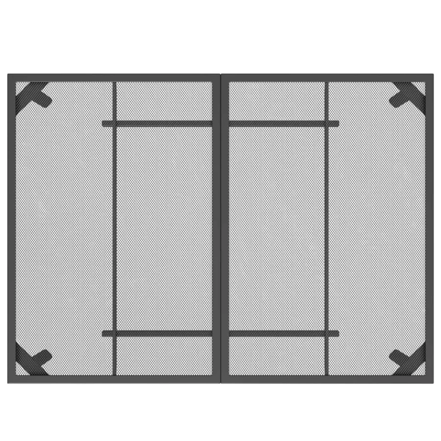 Table de jardin anthracite 110x80x72 cm Treillis d'acier - 5