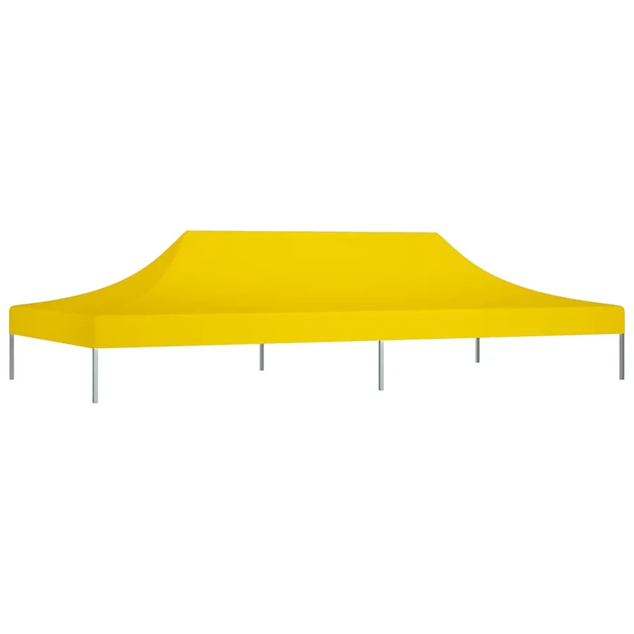 Toit de tente de réception 6x3 m Jaune 270 g/m² - 2