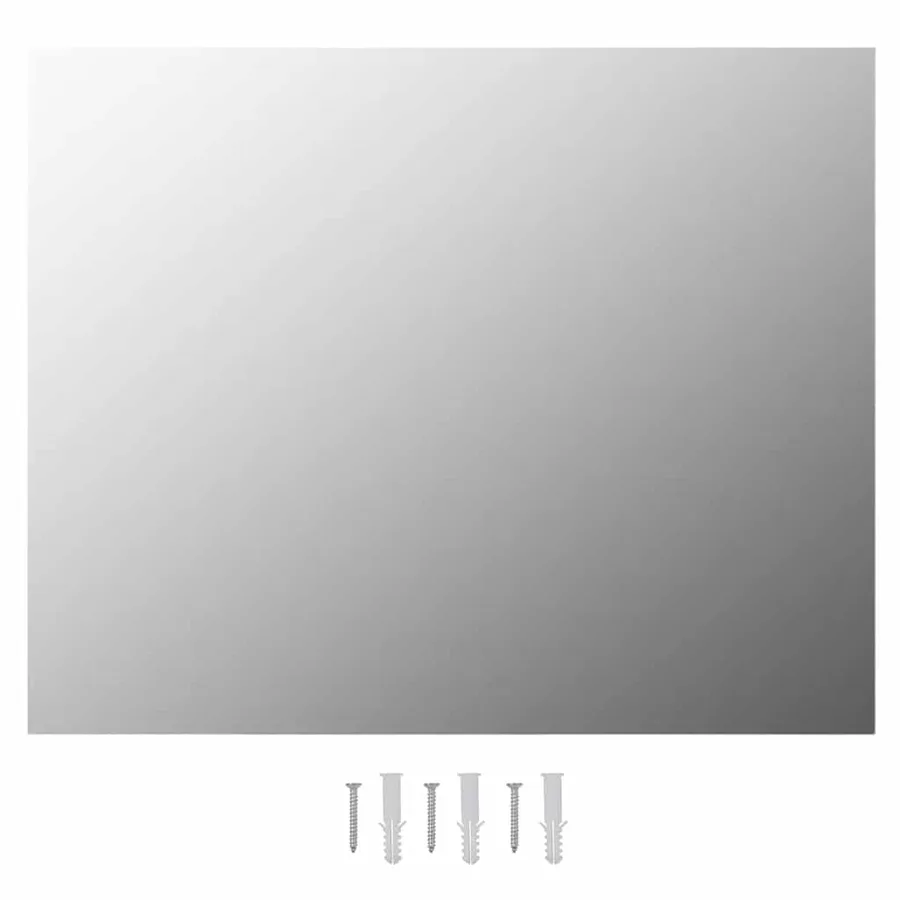 Miroir mural sans cadre avec lampes LED Rectangulaire Verre - 8