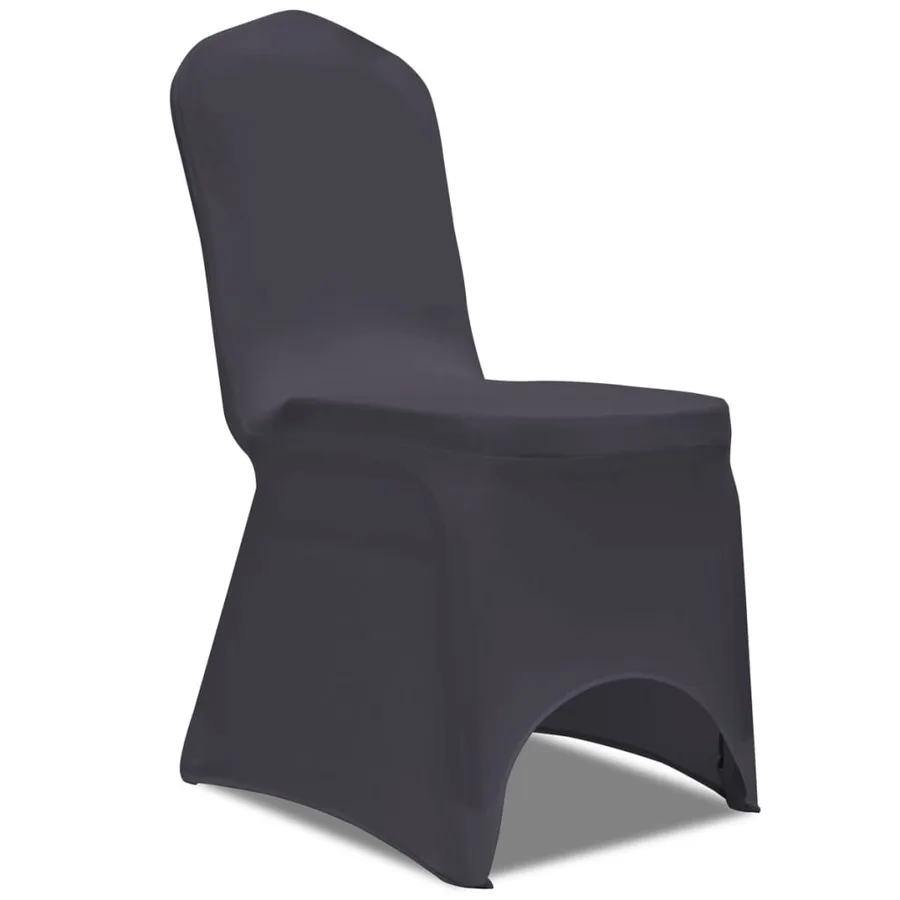 Housse de chaise extensible 6 pcs anthracite - 2