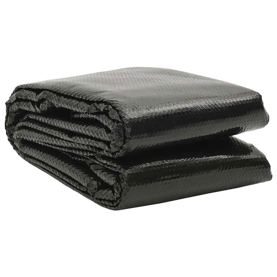 Couverture de piscine rectangulaire 600x400 cm PE Noir