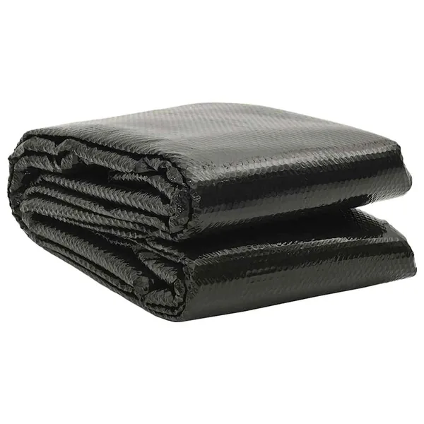 Couverture de piscine rectangulaire 600x400 cm PE Noir
