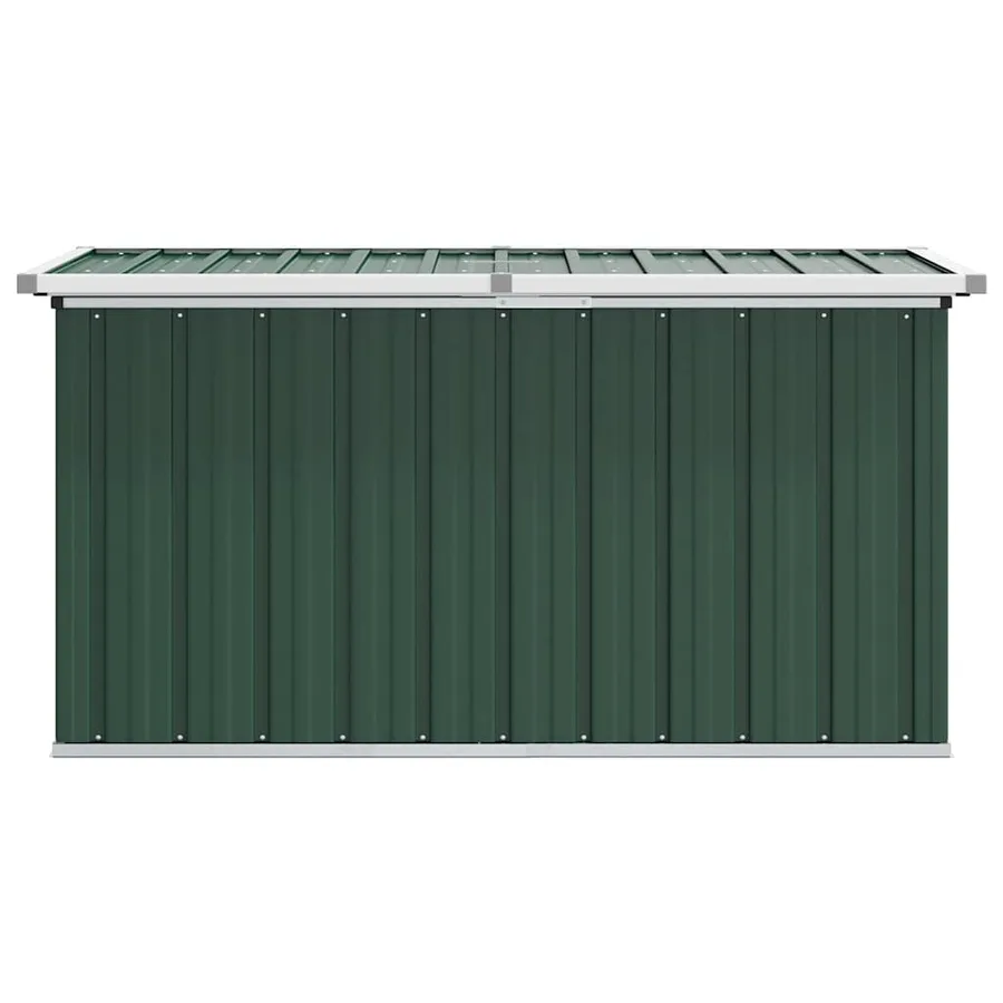 Coffre de rangement de jardin Vert 129x67x65 cm - 11