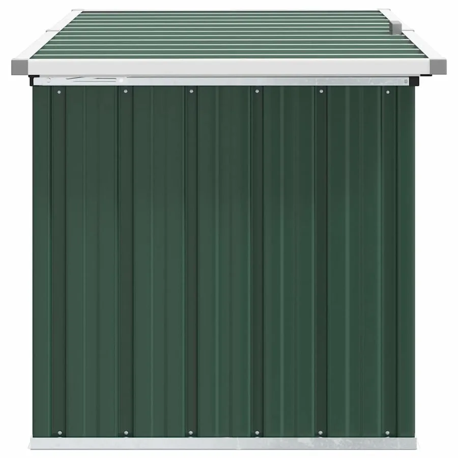 Coffre de rangement de jardin Vert 129x67x65 cm - 4
