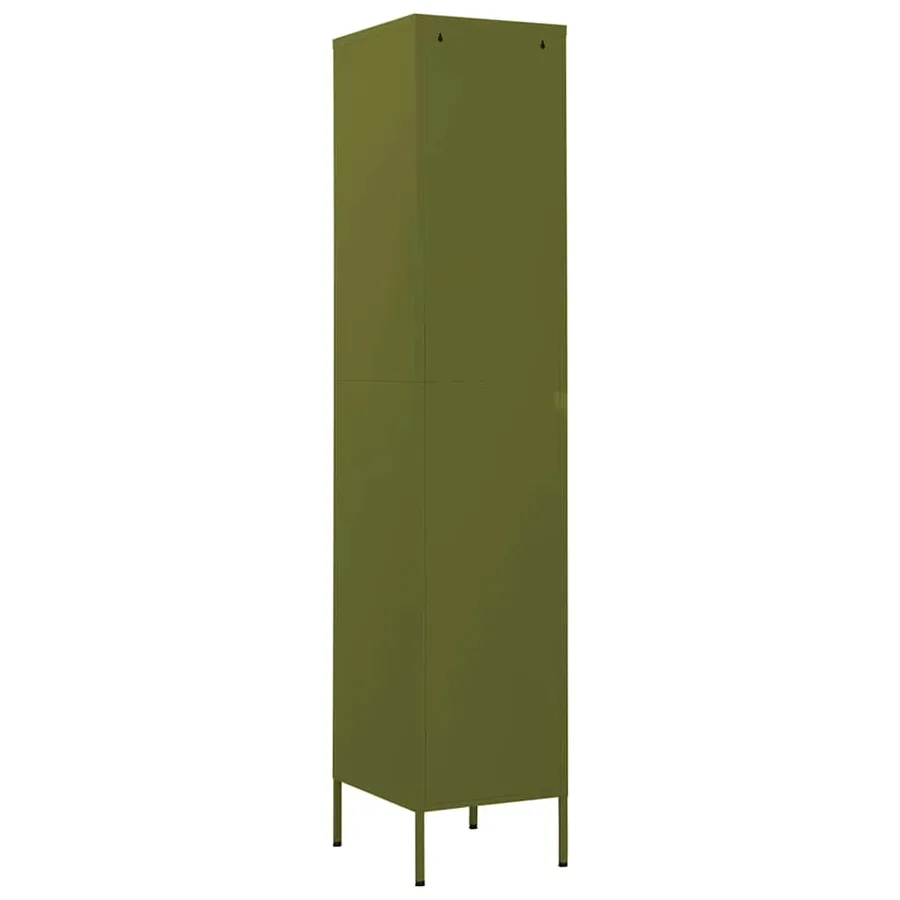 Armoire à casiers Vert olive 35x46x180 cm Acier - 5