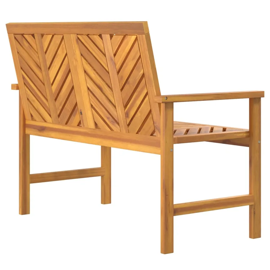 Banc de jardin 109 cm bois massif d'acacia - 5
