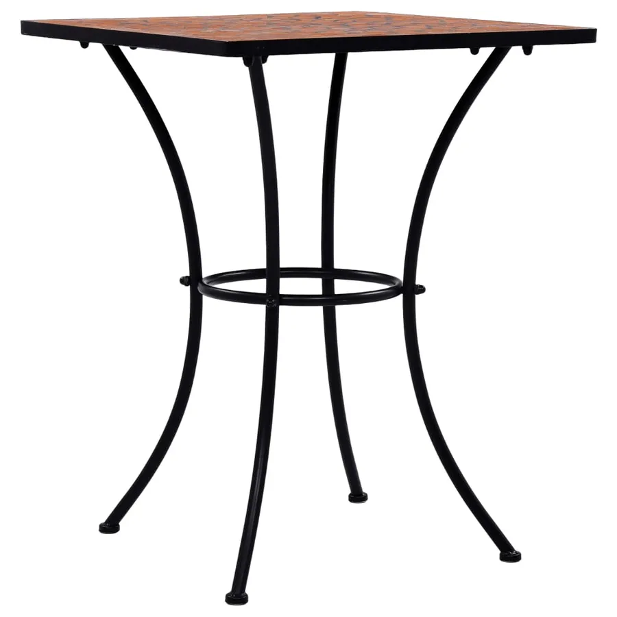 Table de bistro mosaïque Terre cuite 60 cm Céramique - 2