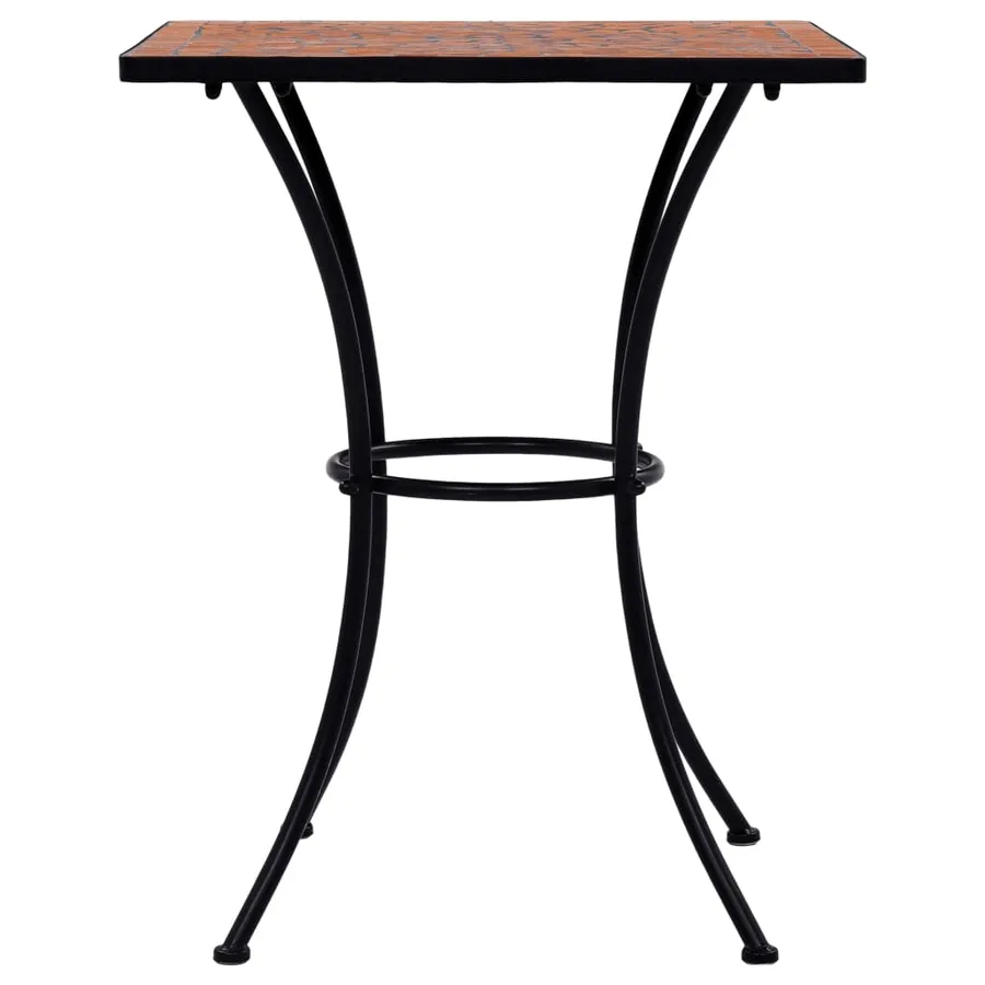 Table de bistro mosaïque Terre cuite 60 cm Céramique - 3