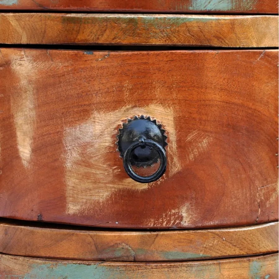 Armoire avec 3 tiroirs Bois de récupération massif - 5