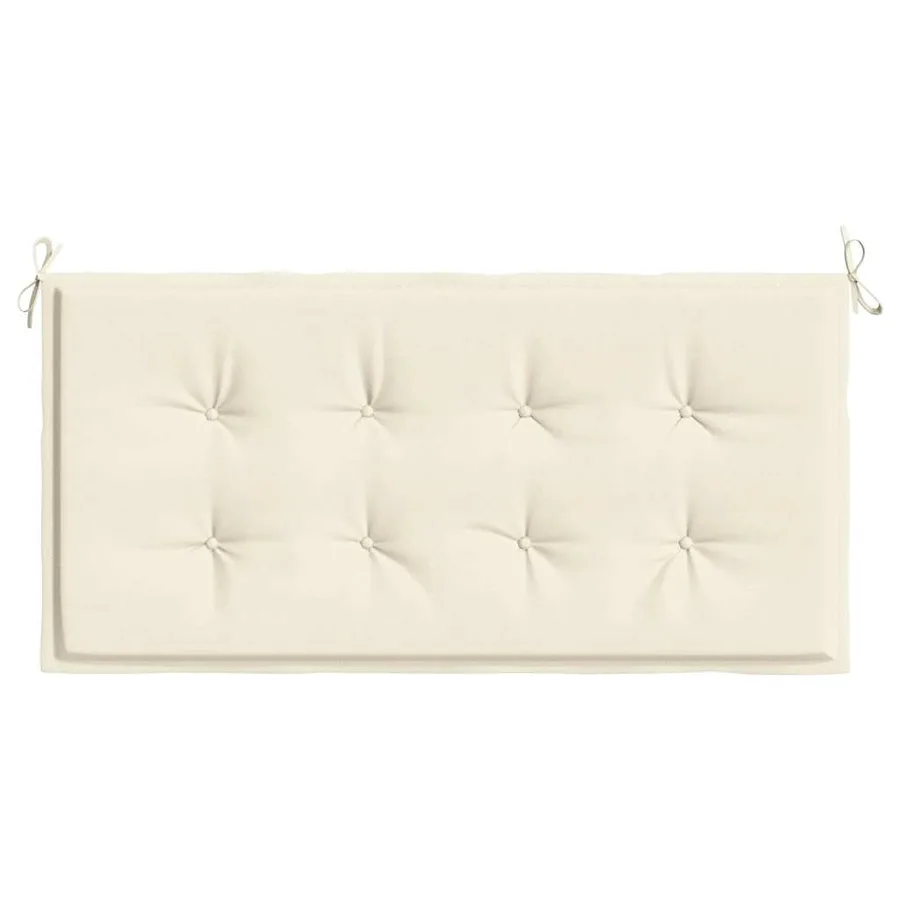 Coussin de banc de jardin crème 120x50x3 cm tissu oxford - 4