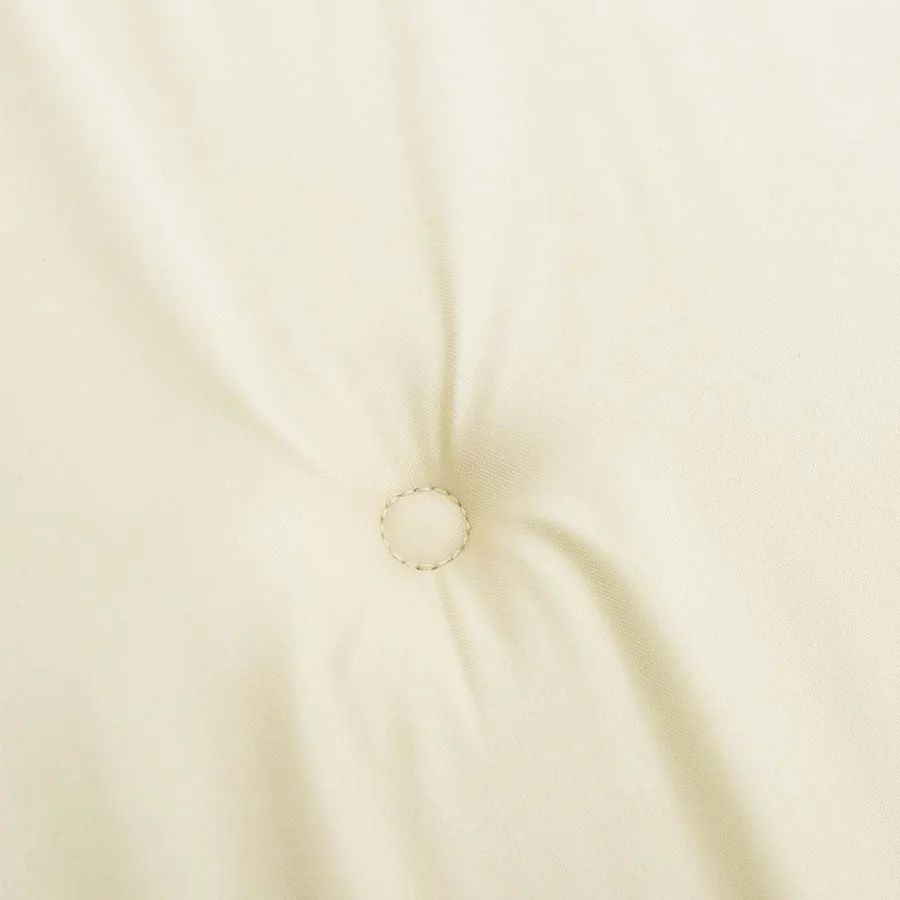 Coussin de banc de jardin crème 120x50x3 cm tissu oxford - 5