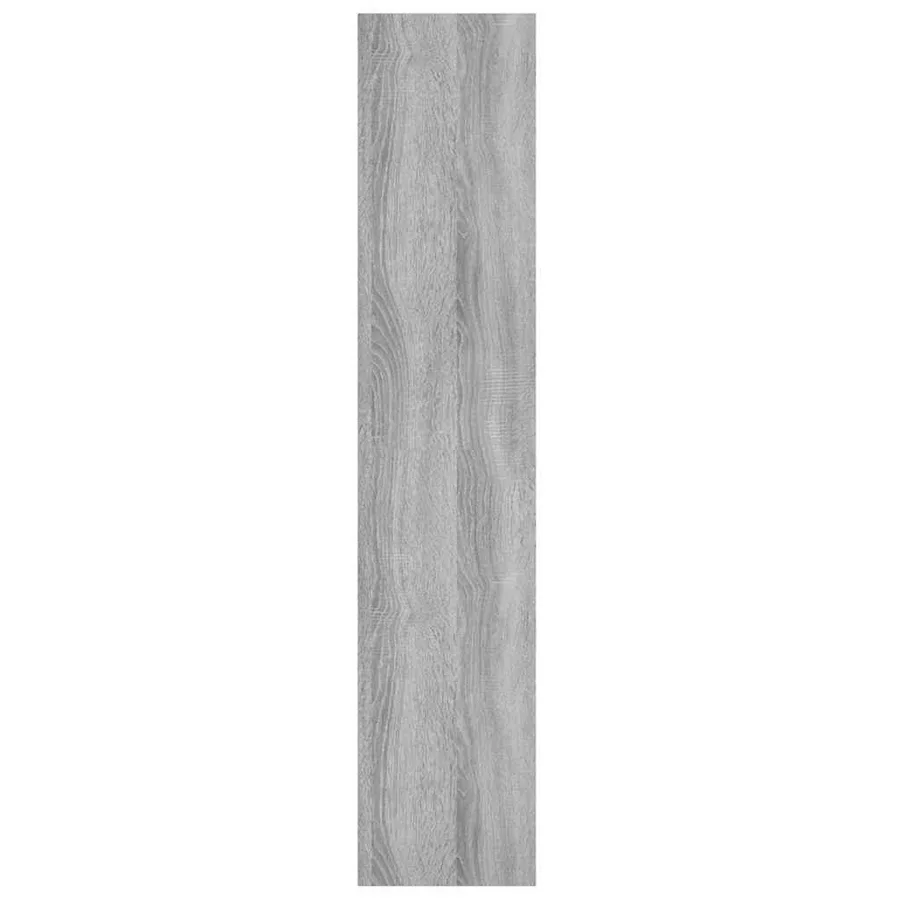 Étagère murale Sonoma gris 90x16x78 cm Bois ingénierie - 5