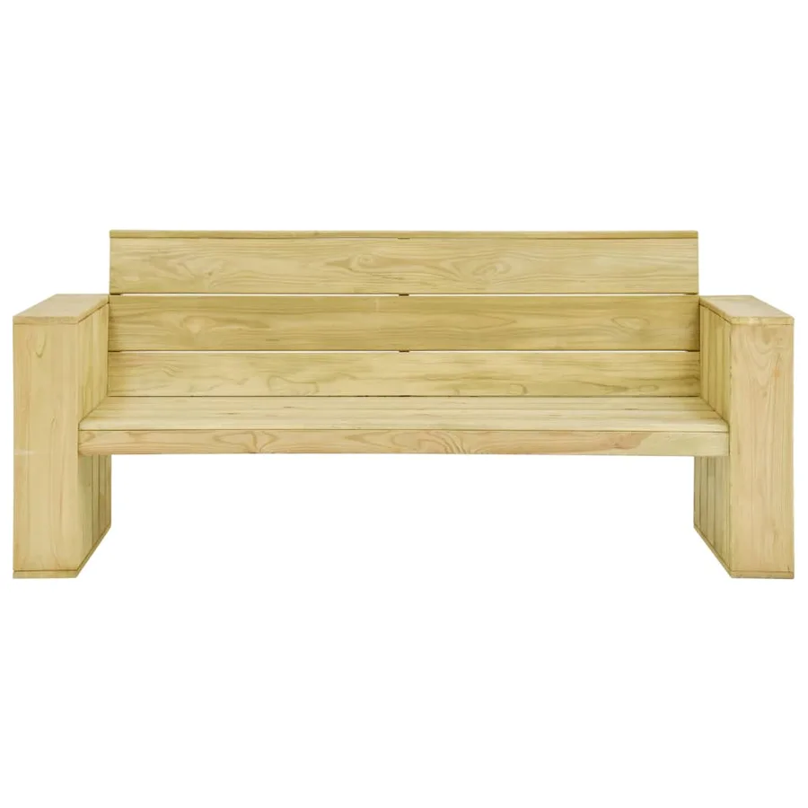 Banc de jardin 179 cm Bois de pin imprégné - 2