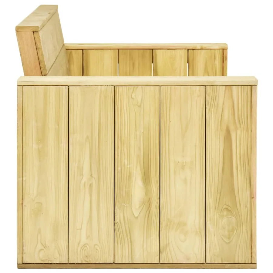 Banc de jardin 179 cm Bois de pin imprégné - 3