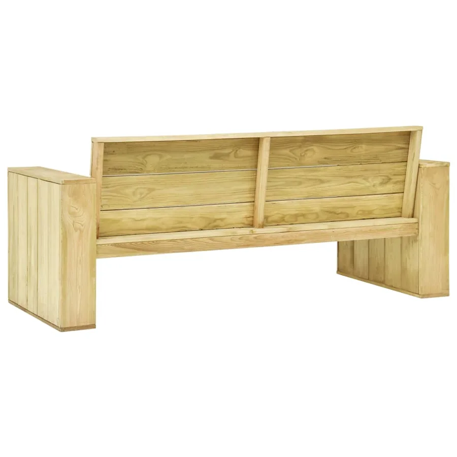 Banc de jardin 179 cm Bois de pin imprégné - 4