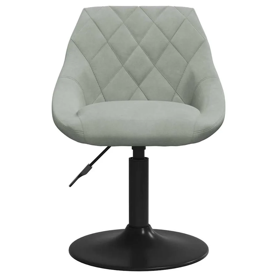 Tabouret de bar Gris clair Velours - 3