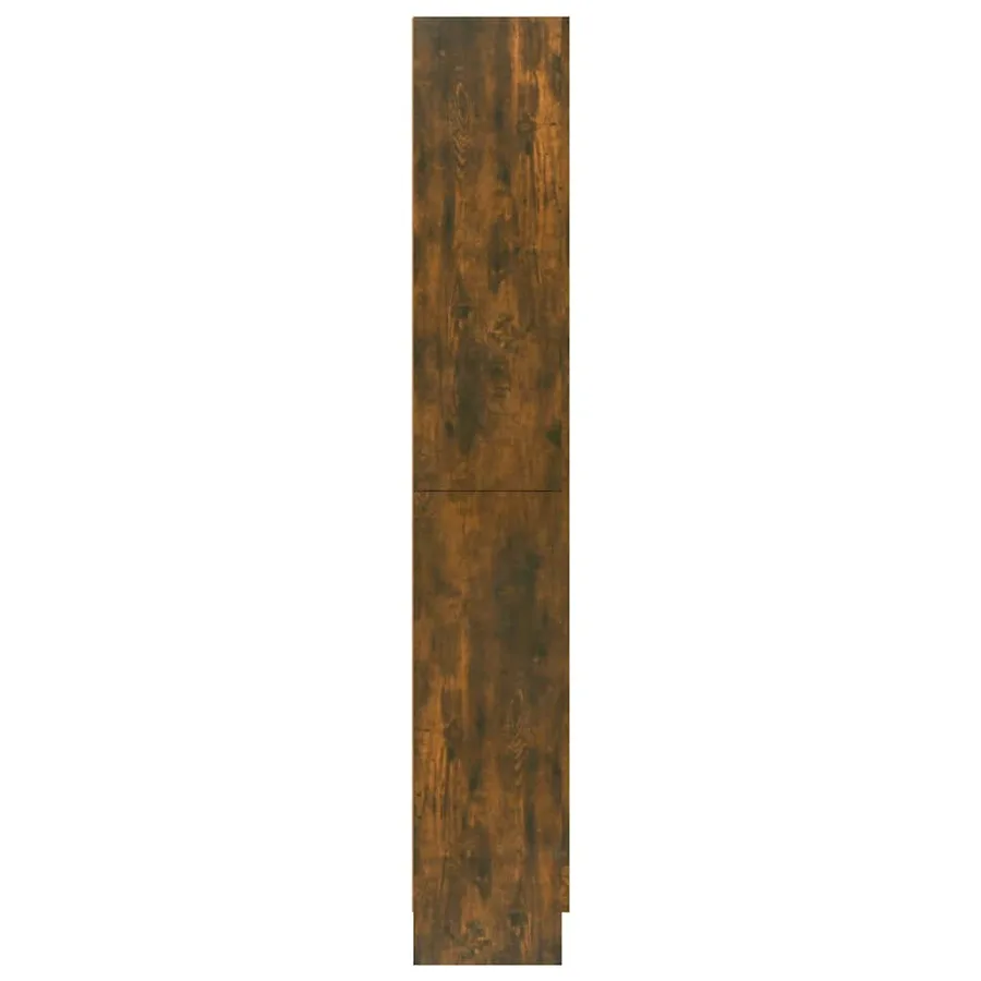 Armoire à vitrine Chêne fumé 82,5x30,5x185 cm Bois ingénierie - 6