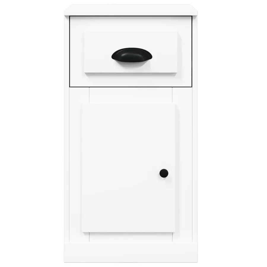 Armoire latérale avec tiroir blanc 40x50x75cm bois d'ingénierie - 6
