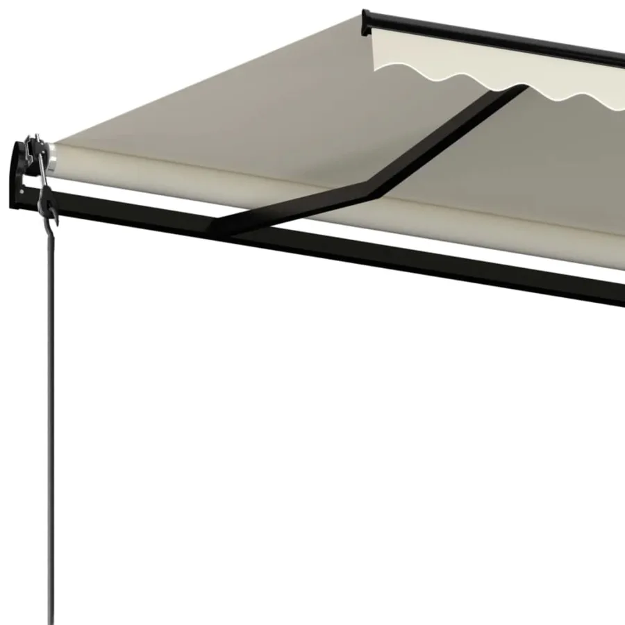 Auvent rétractable automatique 450x350 cm Crème - 5