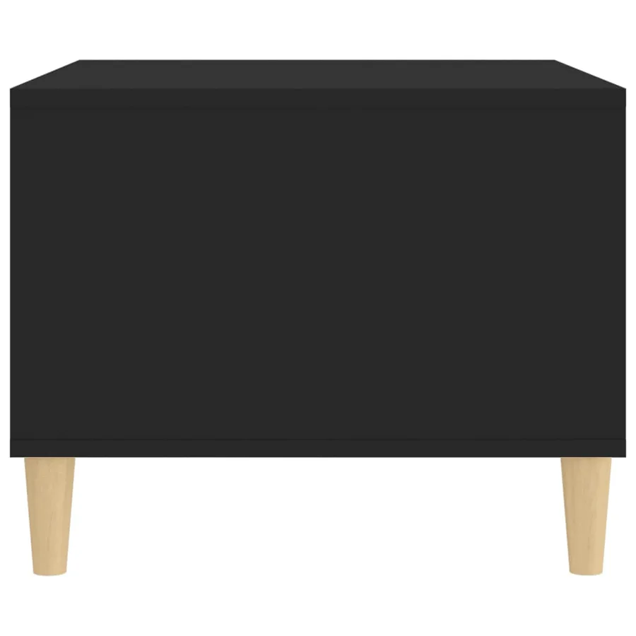 Table basse Noir 60x50x40 cm Bois d'ingénierie - 6