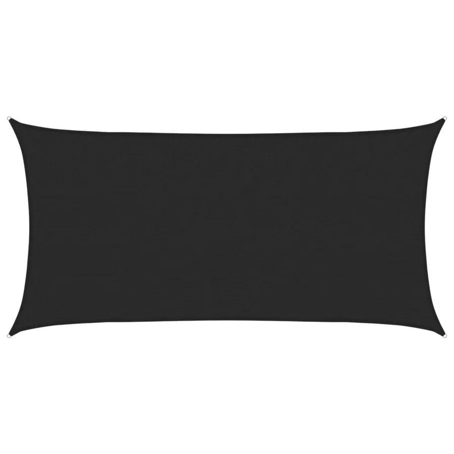Voile d'ombrage 160 g/m² Noir 2,5x4,5 m PEHD - 2