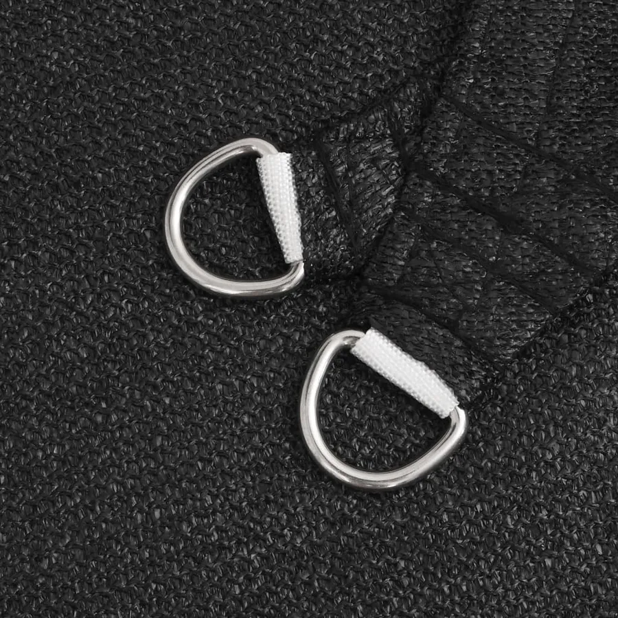 Voile d'ombrage 160 g/m² Noir 2,5x4,5 m PEHD - 5