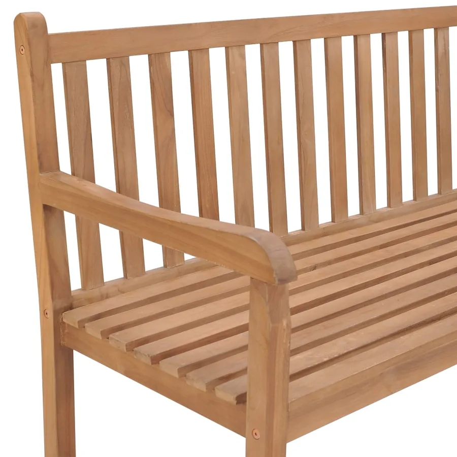 Banc d'angle de jardin 185x185x90 cm bois de teck solide - 4