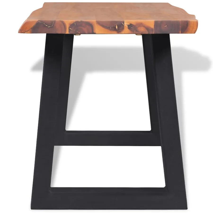 Banc en bois d'acacia massif 160 cm - 3