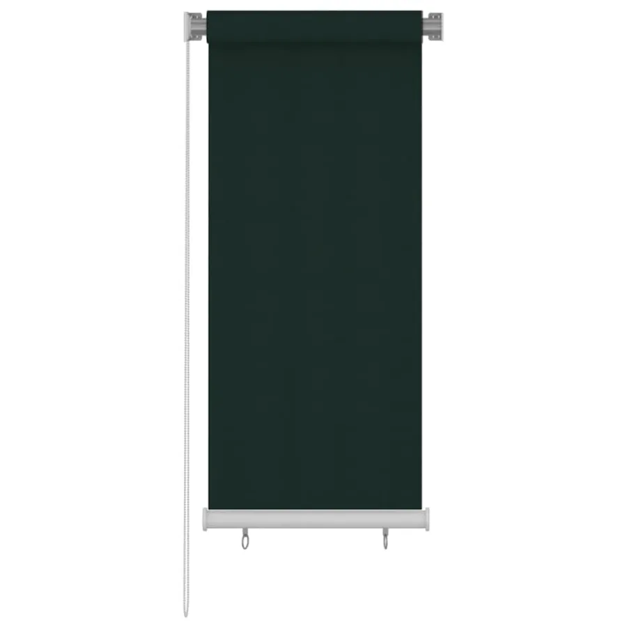 Store roulant d'extérieur 65 (l) x 140 (H) cm HDPE vert foncé
