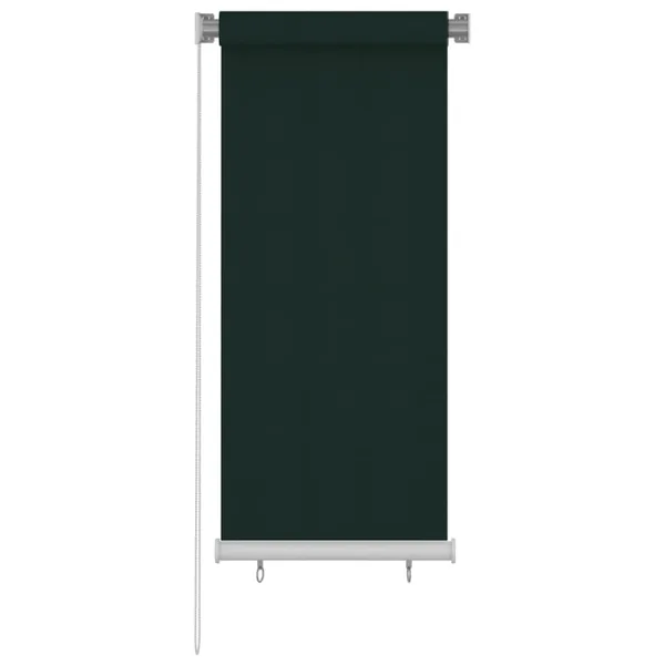 Store roulant d'extérieur 65 (l) x 140 (H) cm HDPE vert foncé