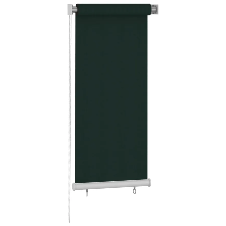 Store roulant d'extérieur 65 (l) x 140 (H) cm HDPE vert foncé - 2